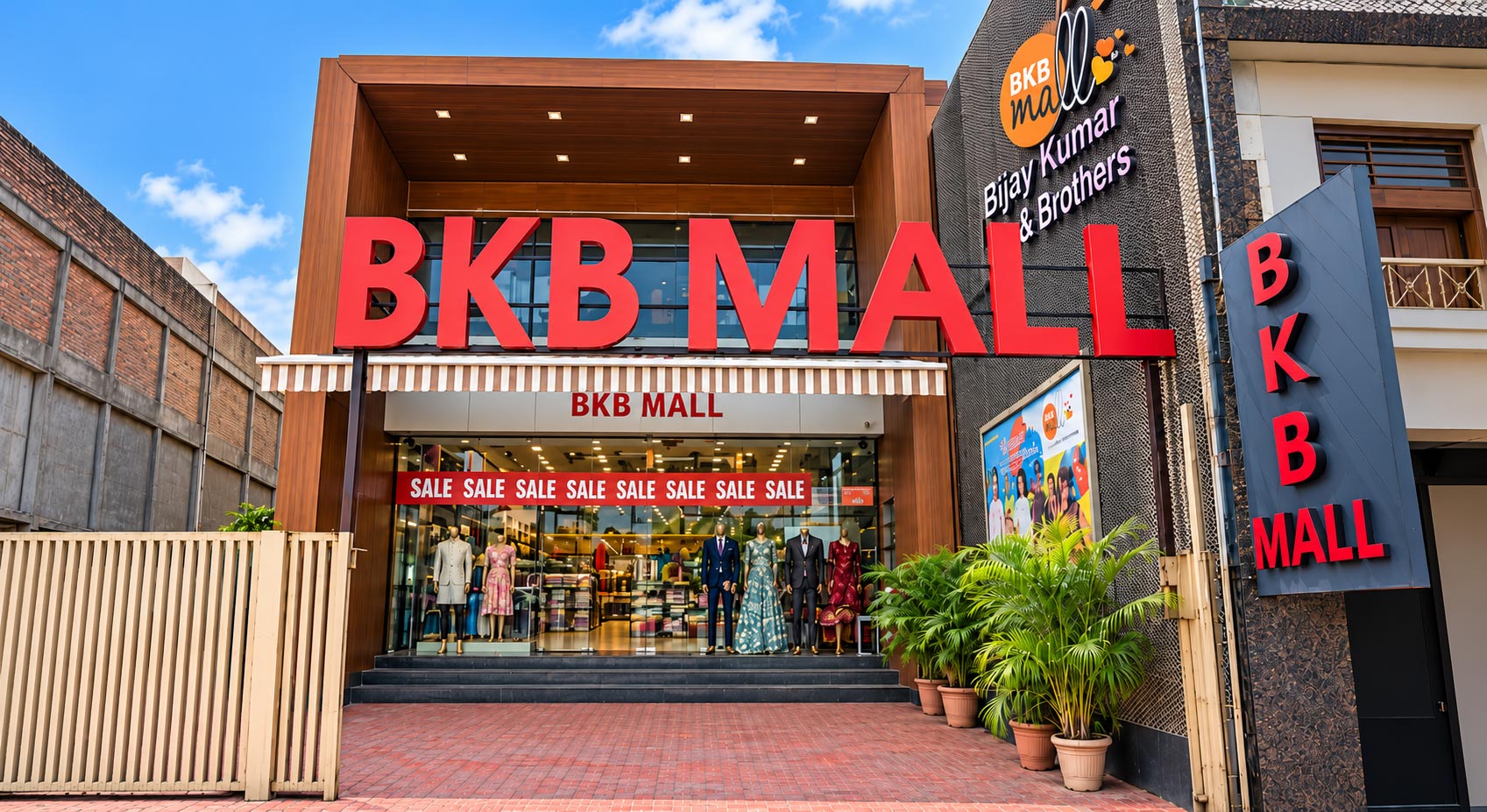 Generic illustrative modern retail concept reference, not an approved BKB Mall rendering